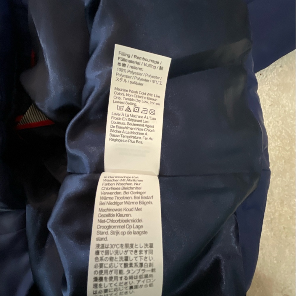 J. Crew Women's Blue Pea Coat with Gold Accents - Picture 9 of 9